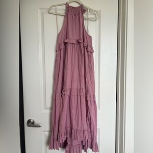 Free People Pink Maxi Dress